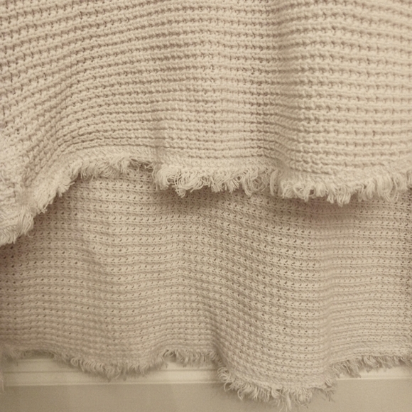 Free PEOPLE Knit Cream Distressed Sweater - Picture 5 of 6